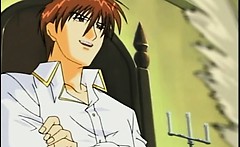 Roped Hentai Slave Sucking Her Master Bigcock