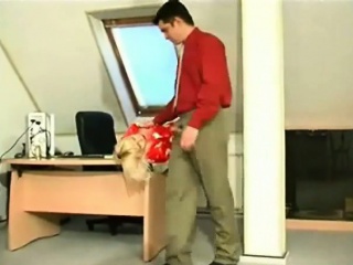 Russian MILF get seduced by her young boss