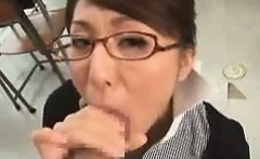 Japanese Teacher Giving A Blowjob POV