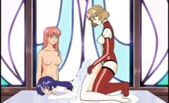 Hentai Girls Threesome Strapon Fucked Hard