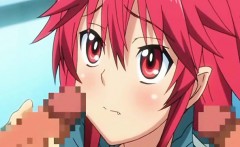 Redhead Hentai Coed Sucking Bigcocks And Facial Cum