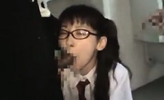 Sweet Asian Nerd Fucking Out In Public