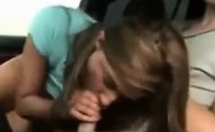 Blowjob By The Girlfriend In The Car