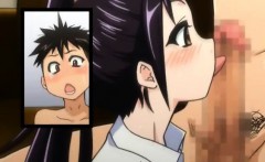 Horny Hentai Teeny Blowing And Fucking Giant Cock