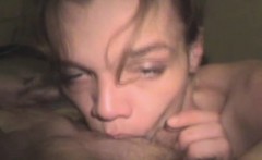 Skinny Brunette Crack Whore Sucking Dick And Banged Pov