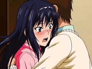 Cute anime schoolgirl showing undies up her tiny skirt