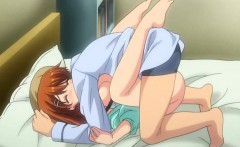 Cute Hentai Brunette Gets Fondled And Fucked