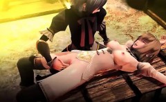 Tied Up Anime Sex Slave Gets Pussy Licked On Table