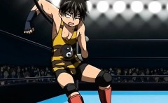 Busty Anime Girl Stripped Naked For Gangbang Fuck