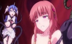 Cute Anime Coeds Caught And Drilled By Tentacles Monster