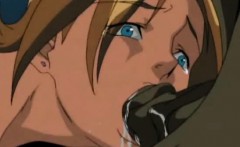 Ghetto Anime Gets Monster Hard Poked