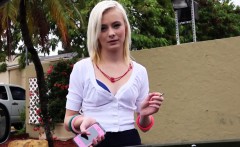 Tiny stranded teen amateur receives a facial