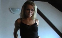 Gorgeous Tanned Blonde Lapdance