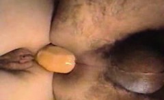 Couple Use Double-sided That Is Anal Dildo