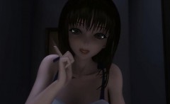 Japanese 3D futa hot handjob