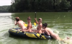 Dutch Lesbos Swimming
