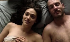 Emmy Rossum tits in a sex scene