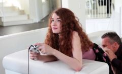 Screaming Gamer Teen Takes A Serious Pussy Pounding