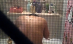 Shower bathroom asian voyeur