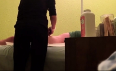 Hidden Cam At Wax Salon Girl Rubs Hard Dick Of Customer