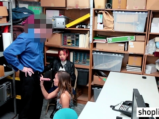 Asian MILF mom gives head and fucked by a LP officer