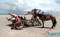 Brazilian Beach Threesome