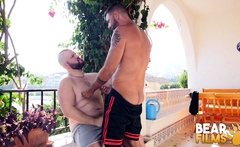 BEARFILMS Horny Cub Adam Jones Sucked Off Before Breeding