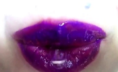 lipstick fetish - purple