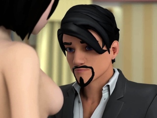 Dad Fucks Sexy Stepdaughter - 3D Hentai Animation