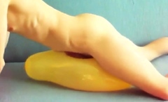 Yellow Balloon Humping Cum