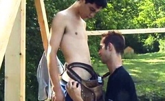 Young cock for construction worker