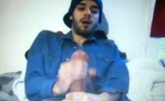 Young Huge Dick Latin Shoots A Hot Cum Load