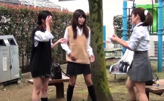 Cute Japanese Teens Pee