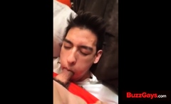 His First Cock In His Mouth