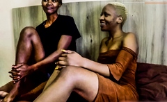Bored Amateur African Lesbian Couple