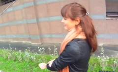 Fascinating Redhead Rina Flaunts Her Attractive Boobs