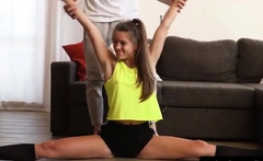 First Anal With Flexible Stepsister