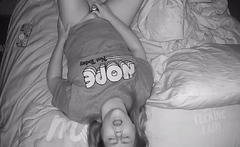 watching my stepsister toying and cumming