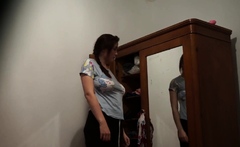Filmed My Girl Dressing Up In The Bedroom