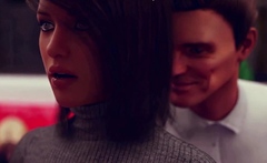 Stranger Fucks Horny Brunette MILF in Public Bus