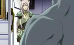 Hentai slave sucking monster cock and facial cumshot