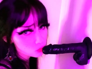 Stacked brunette goes solo toys and masturbation