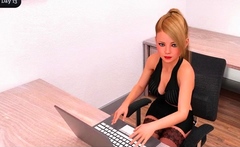 Two 3d cartoon cuties are ready for their bath