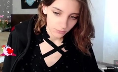 Hottest brunette solo webcam masturbation 2