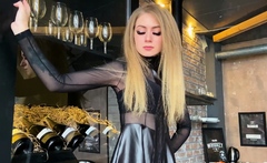 Blonde emo amateur solo masturbation