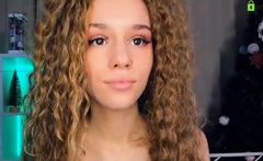 Hot teen lauryn may solo toying