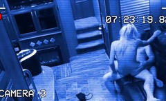Hidden camera shows cheating blonde wife having se