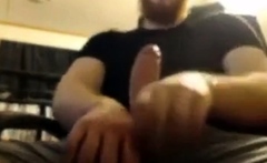 Muscular Ginger Daddy Strokes His Big Cock