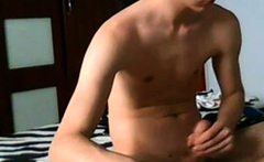 Twink Tastes His Own Cum On Webcam