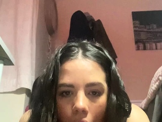 Independent Teen brunette girl toying pussy outdoor